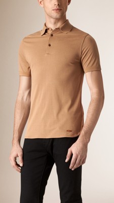 Silk Cotton Polo Shirt