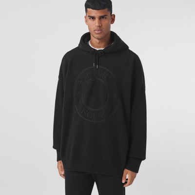 burberry black logo hoodie