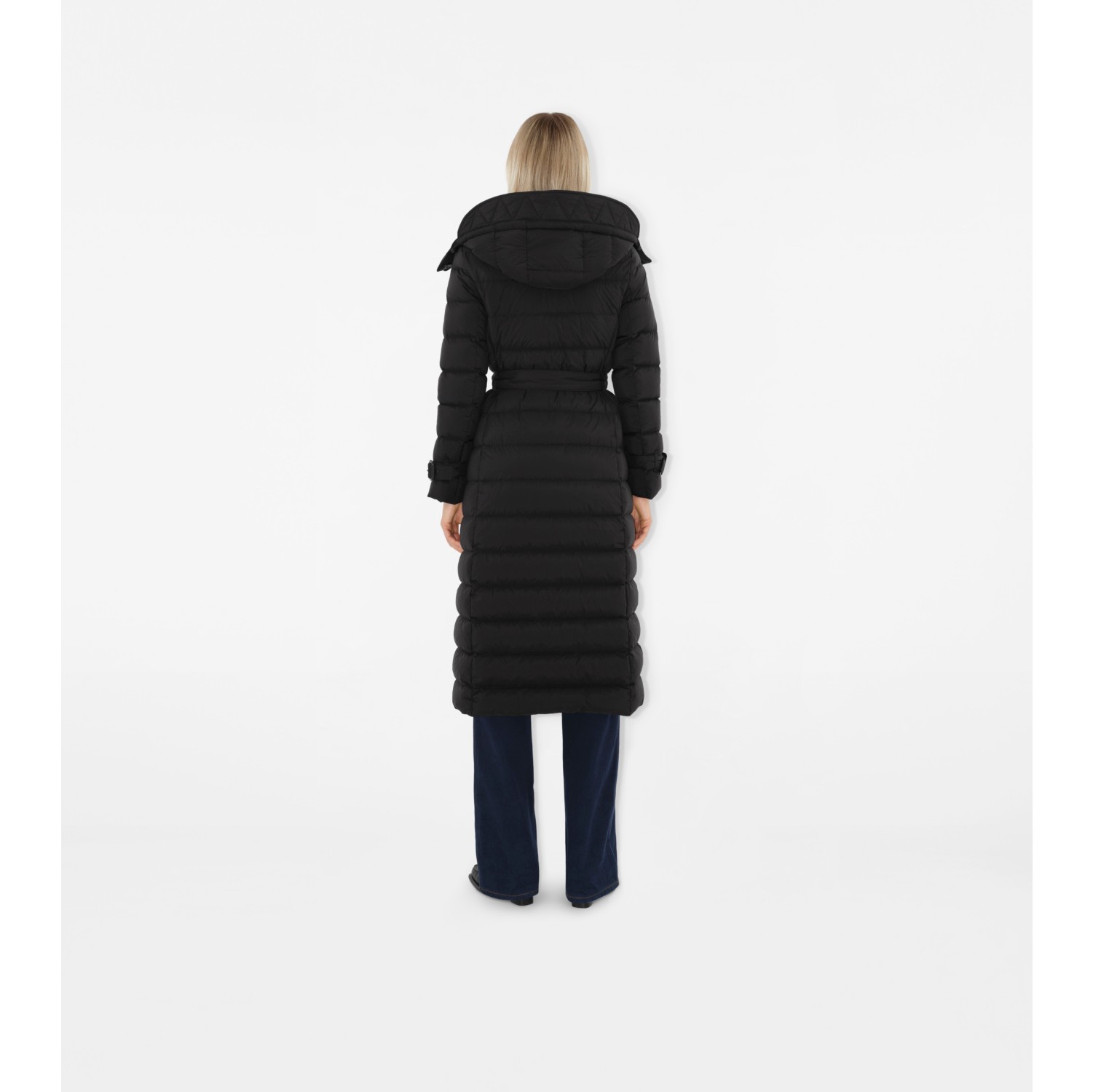 Long Nylon Puffer Coat