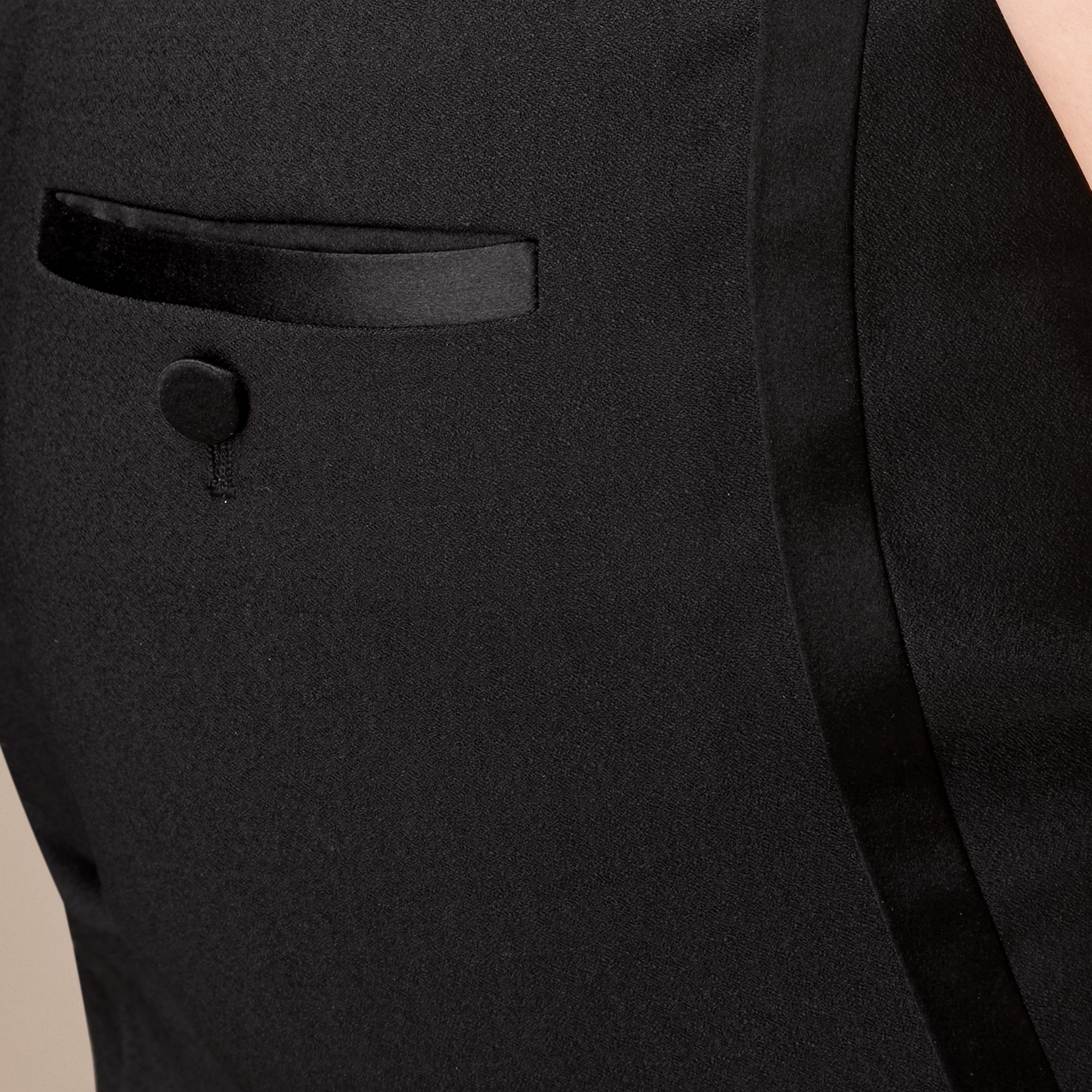 Slim Fit Tailored Tuxedo Trousers | Burberry