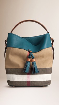 中号canvas 格纹 hobo 包