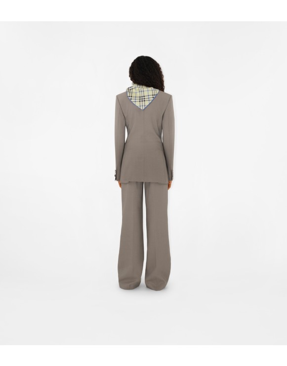 Check Silk Scarf