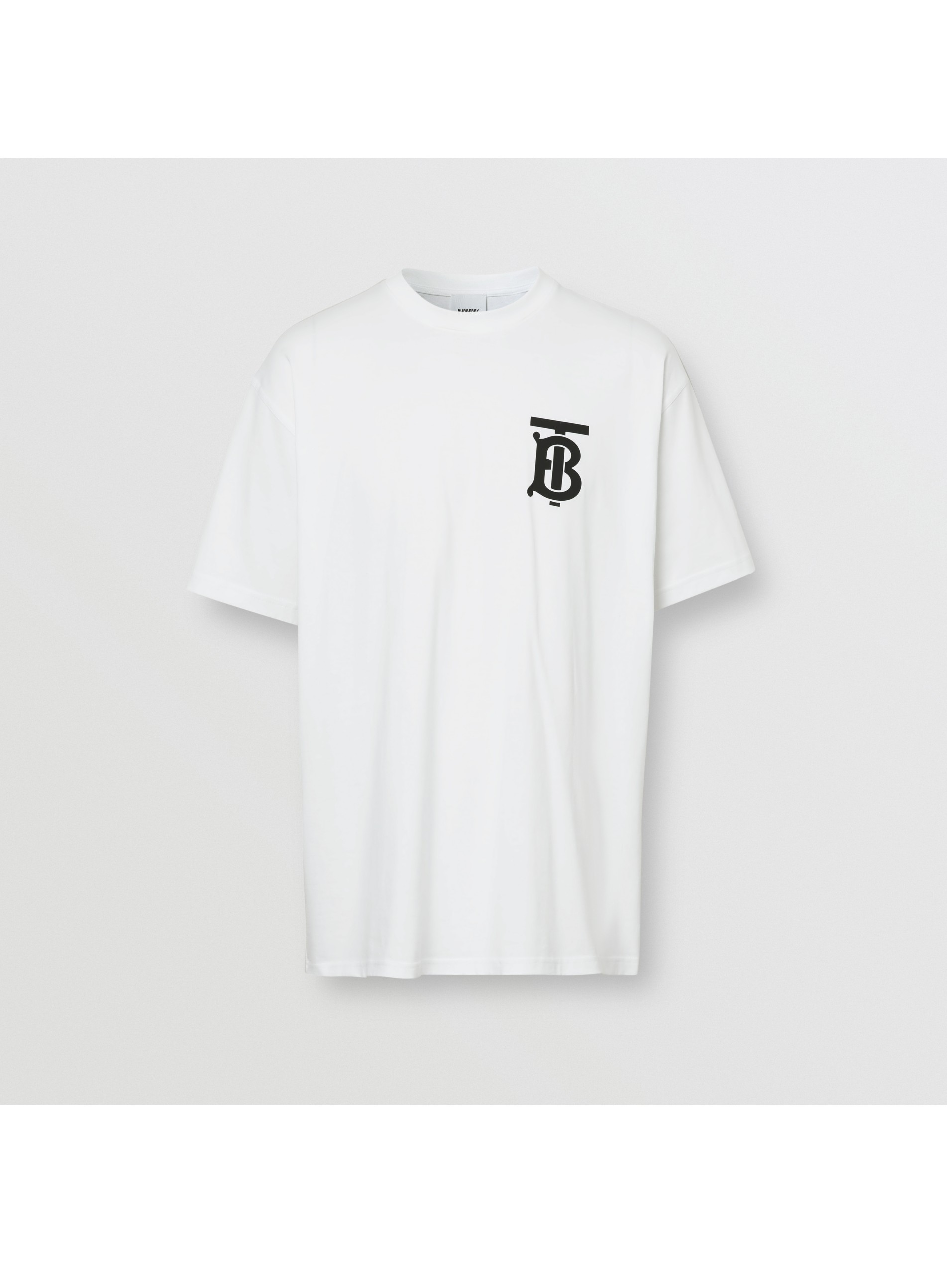 白色 专属标识图案棉质宽松 t 恤衫 产品图片31