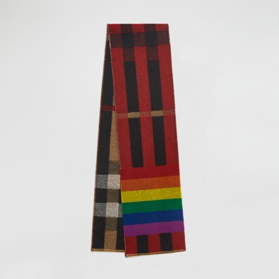 rainbow burberry scarf