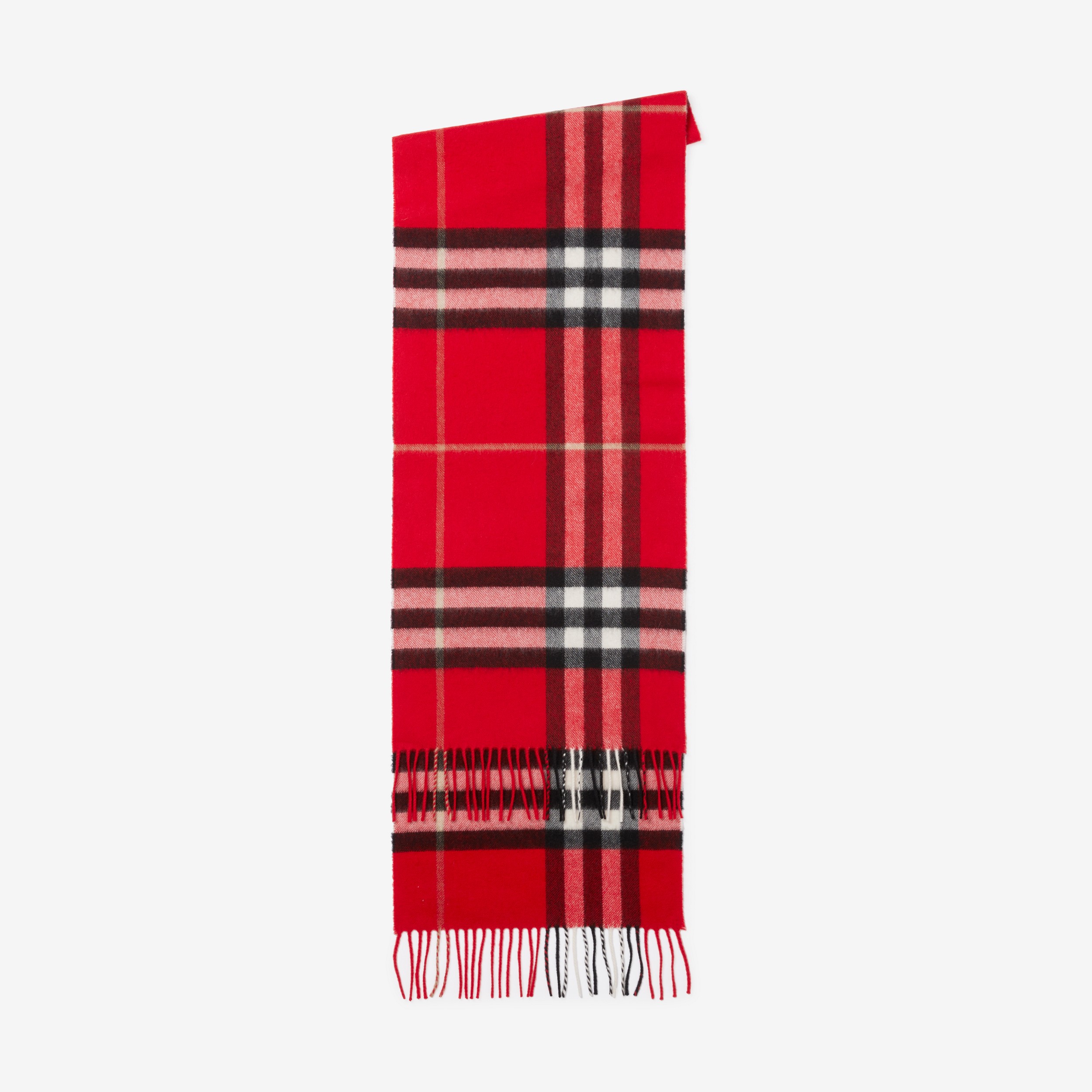 Burberry 格纹羊绒围巾 (红色) | Burberry® 博柏利官网 - 2