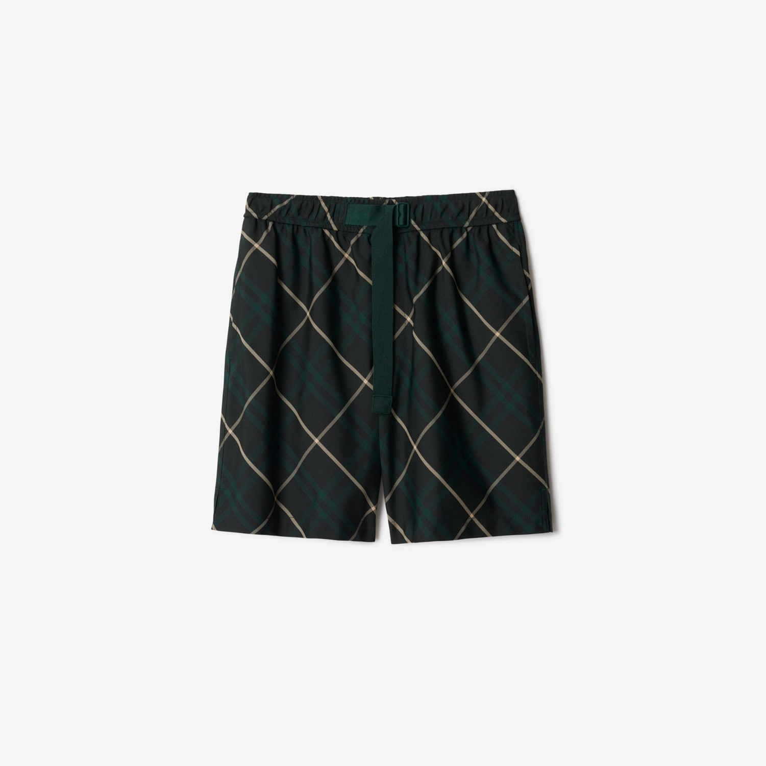 Check Shorts in Jungle - Men | Burberry® Official