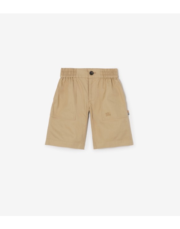 Cotton Twill Cargo Shorts