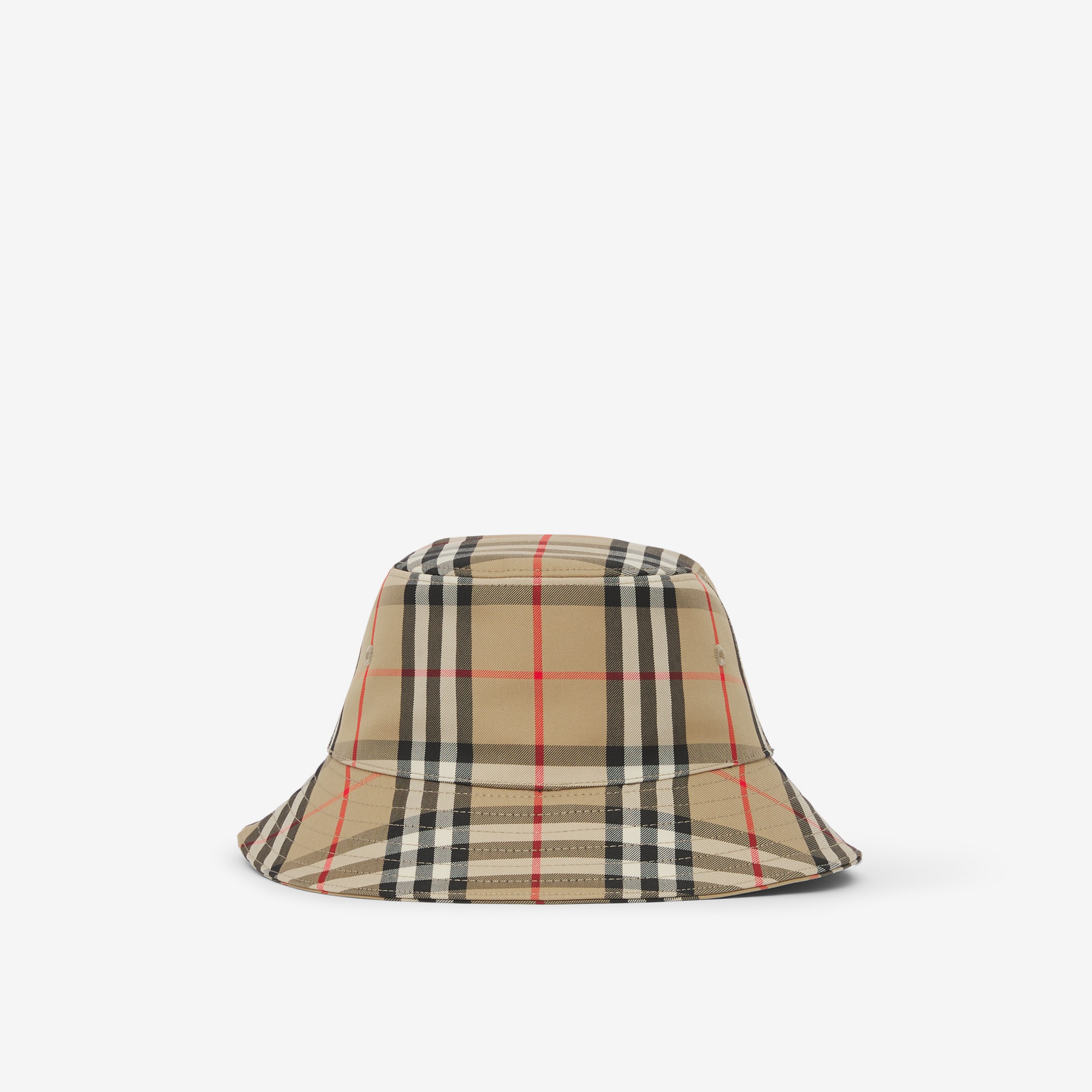Vintage Check Technical Cotton Bucket Hat in Archive Beige - Children | Burberry® Official - 3