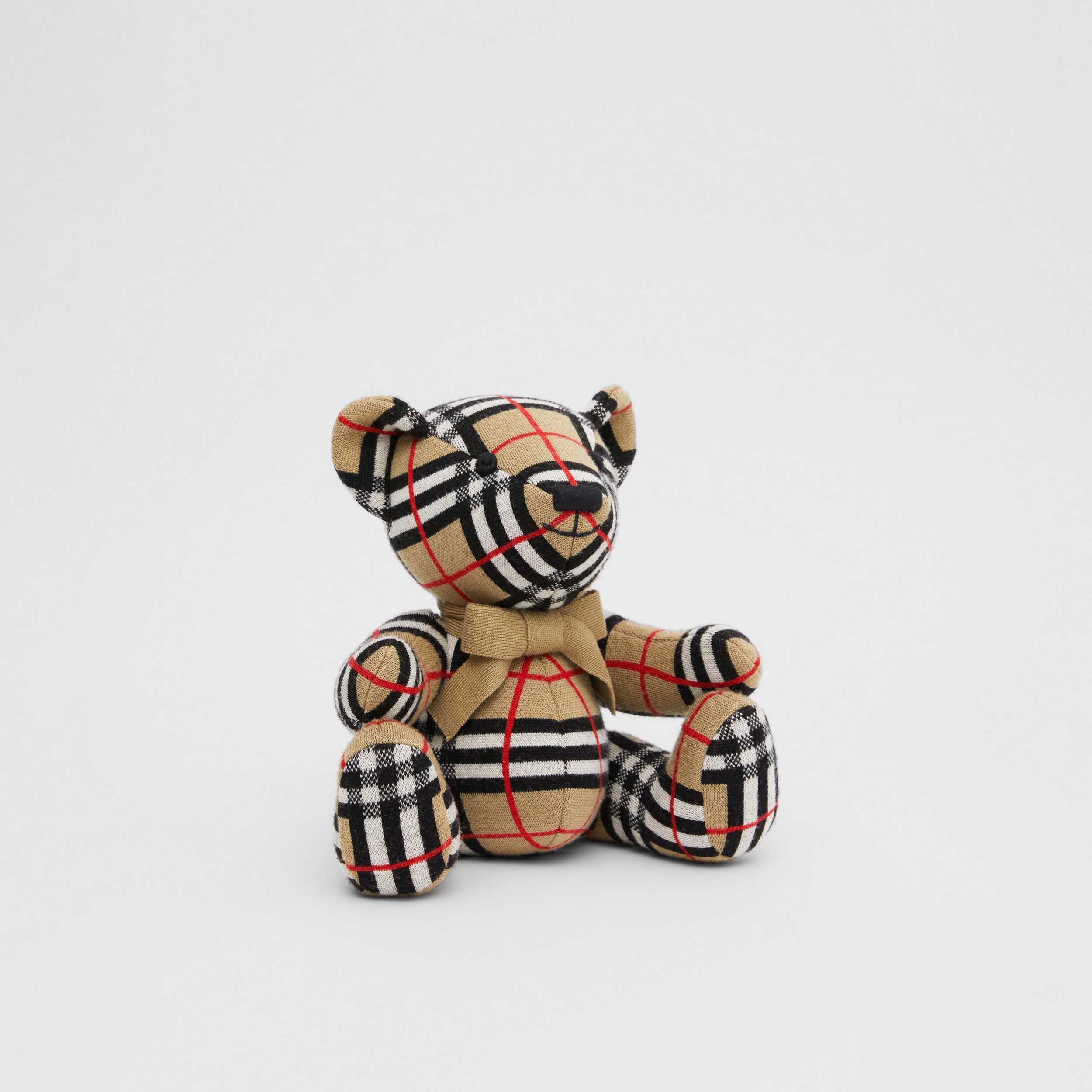 Orsetto Thomas in lana con motivo tartan (Beige Archivio) | Sito ufficiale Burberry® - 3