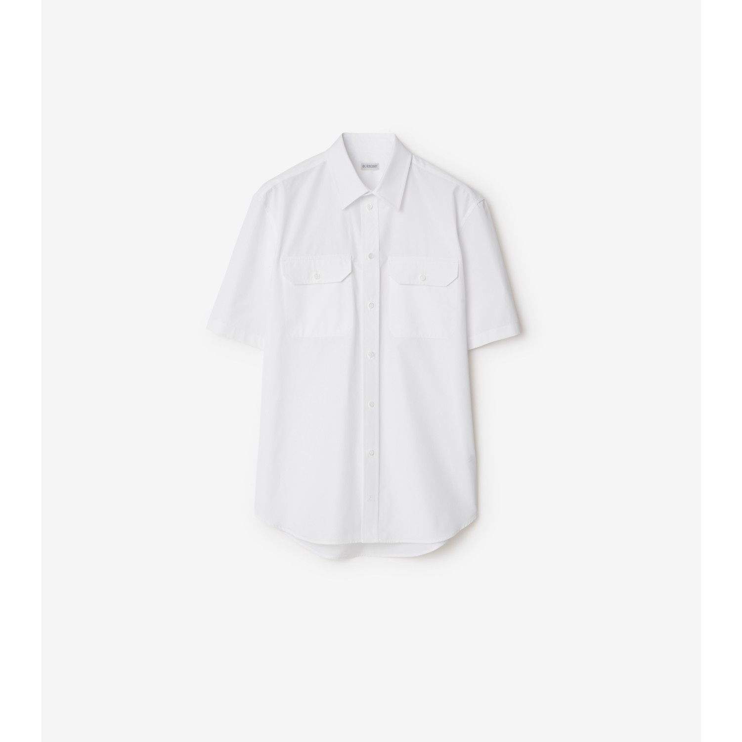 Relaxed Fit Short-sleeved Shirt - White - Men