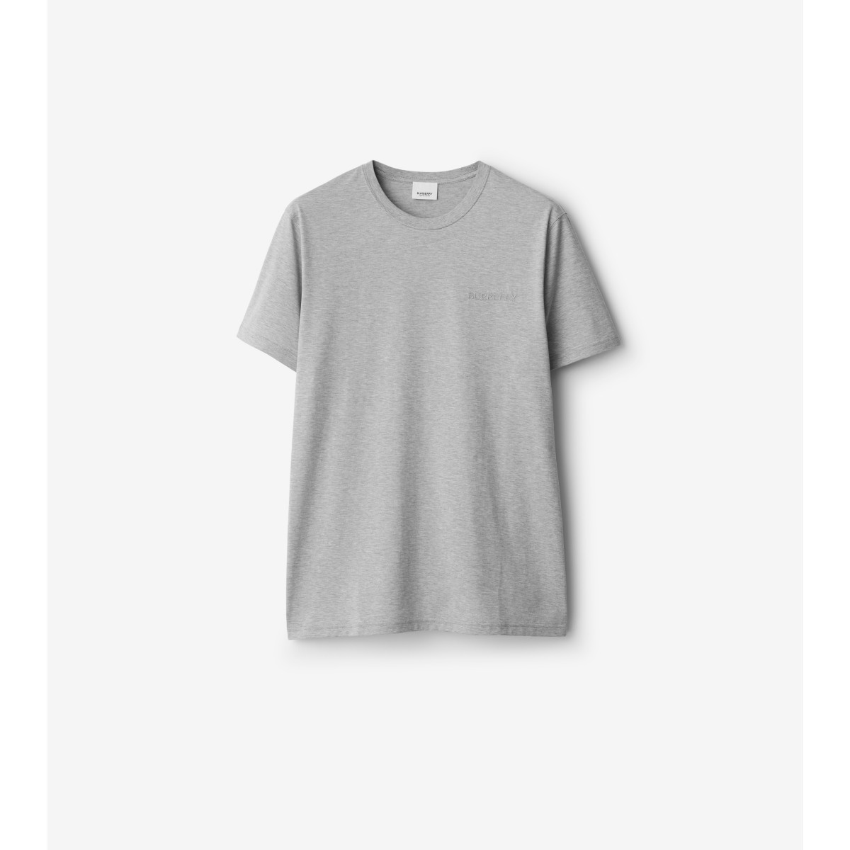 Burberry Cotton T-shirt In Grey