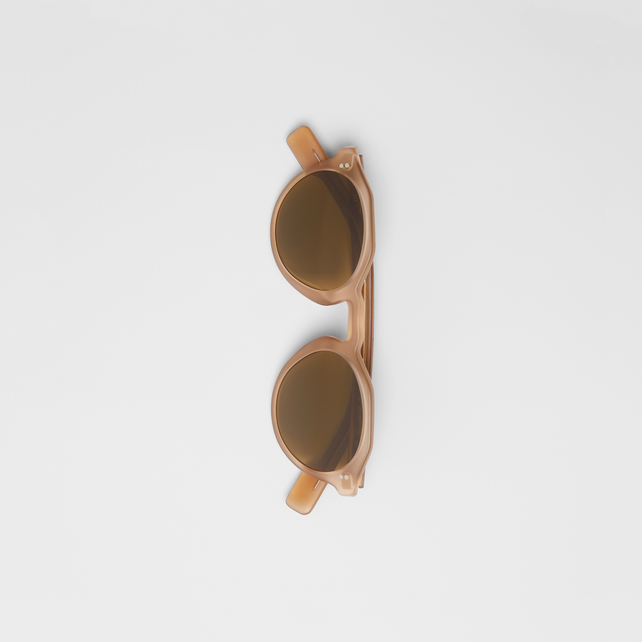 burberry keyhole round frame sunglasses