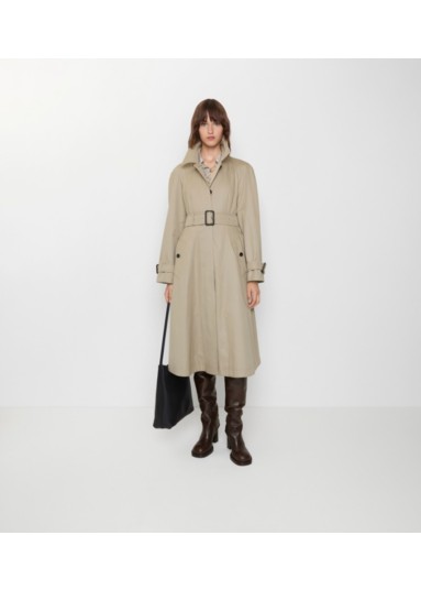 Long Gabardine Ellingham Fit-and-flare Car Coat