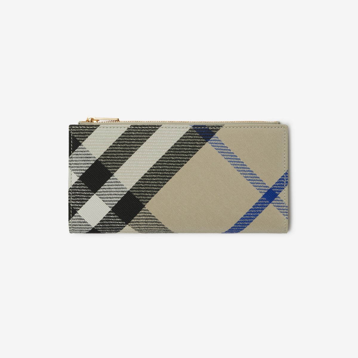 Burberry Large Check Bifold Wallet In Neutral