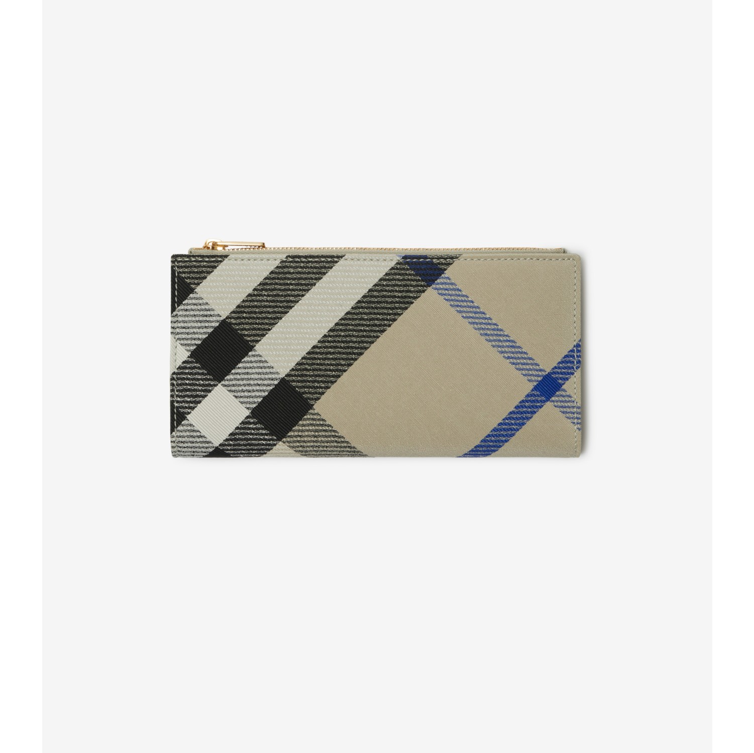 Large Check Bifold Wallet in Lichen - Women | Burberry® Official