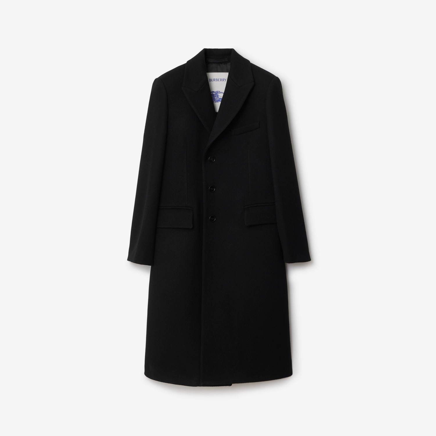 Wool Tailored Coat in Black - Men | Burberry® Official