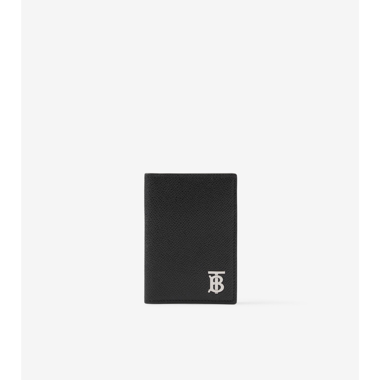 Grainy Leather TB Folding Card Case in Black - Men | Burberry® Official