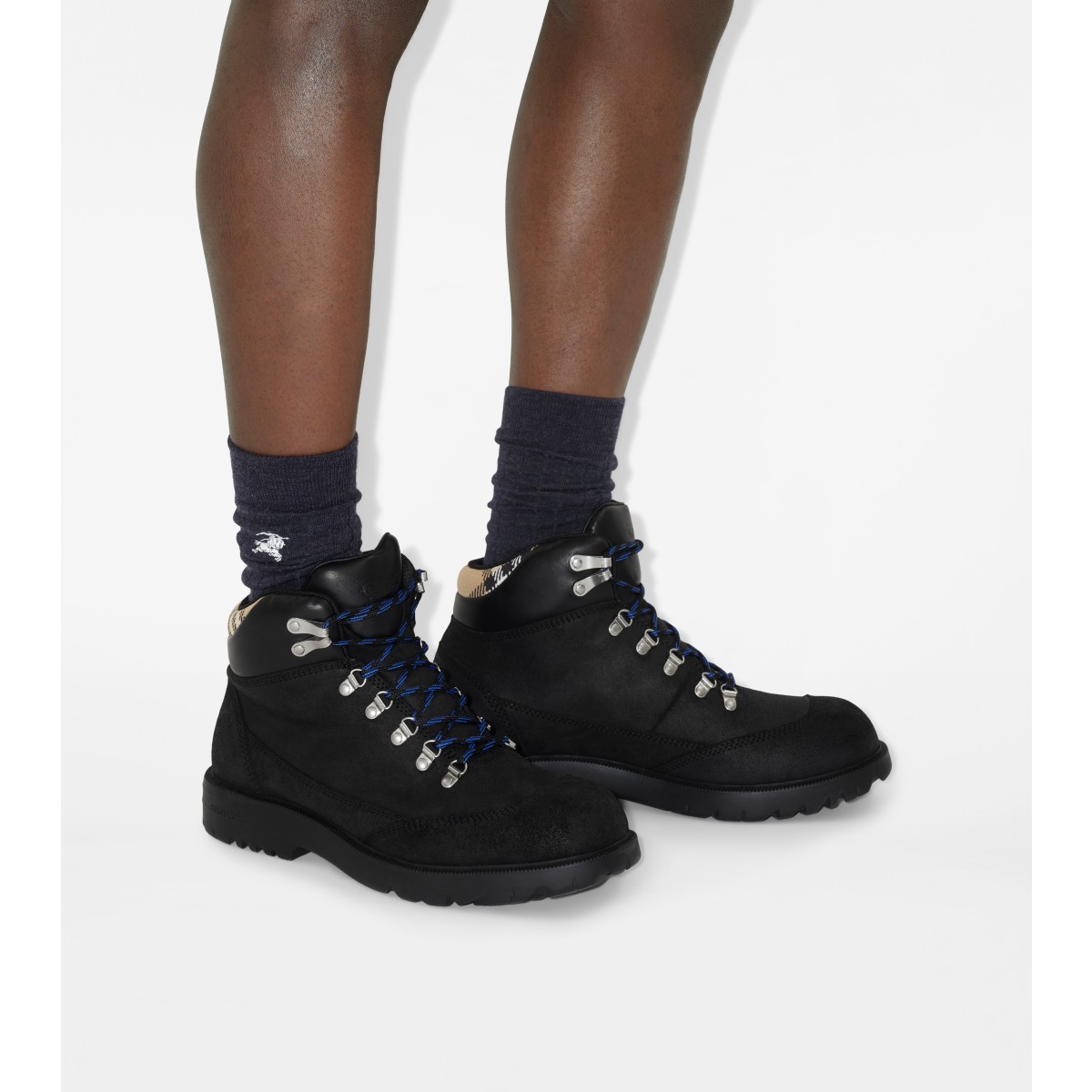  Check Suede Moor Hiking Boots​