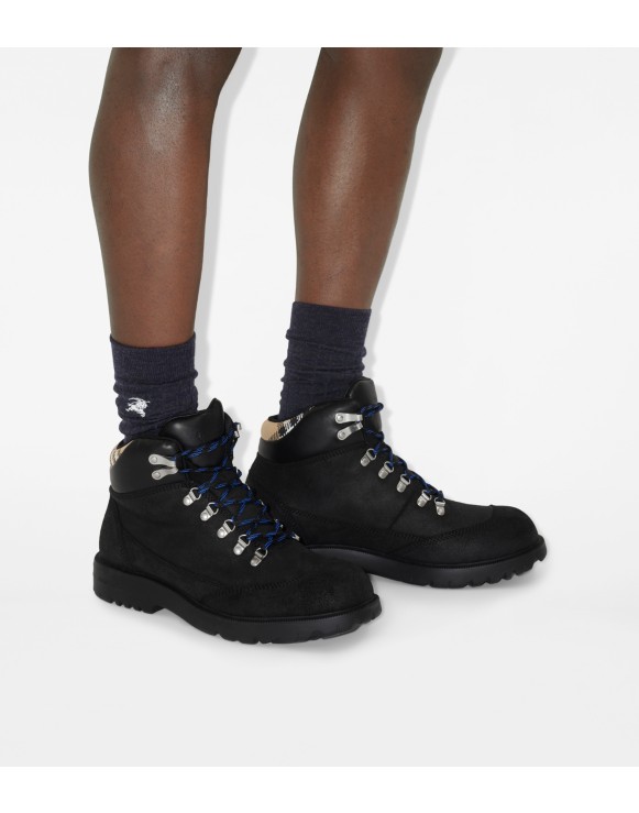 Bottines de randonnée Moor en cuir velours​