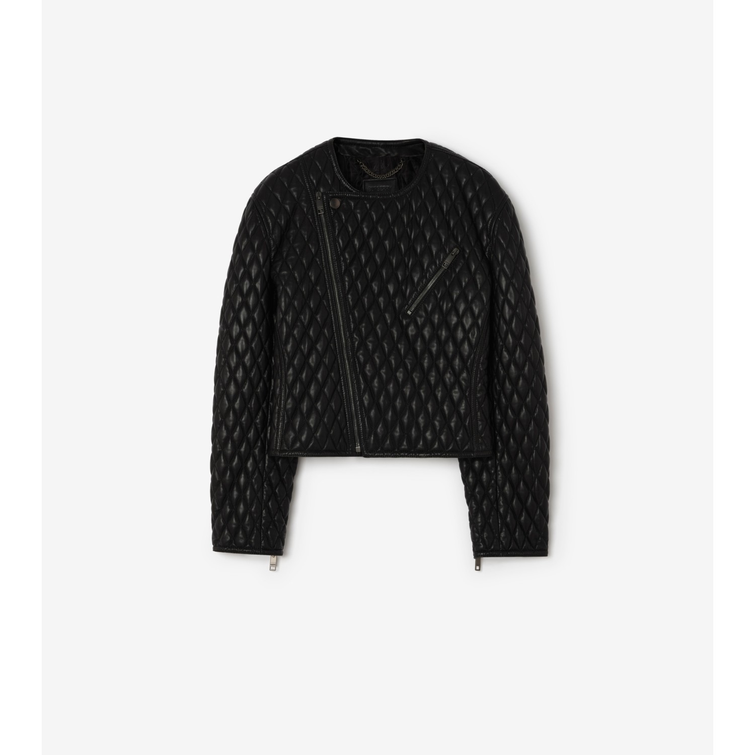 Cropped Leather Laverley Jacket