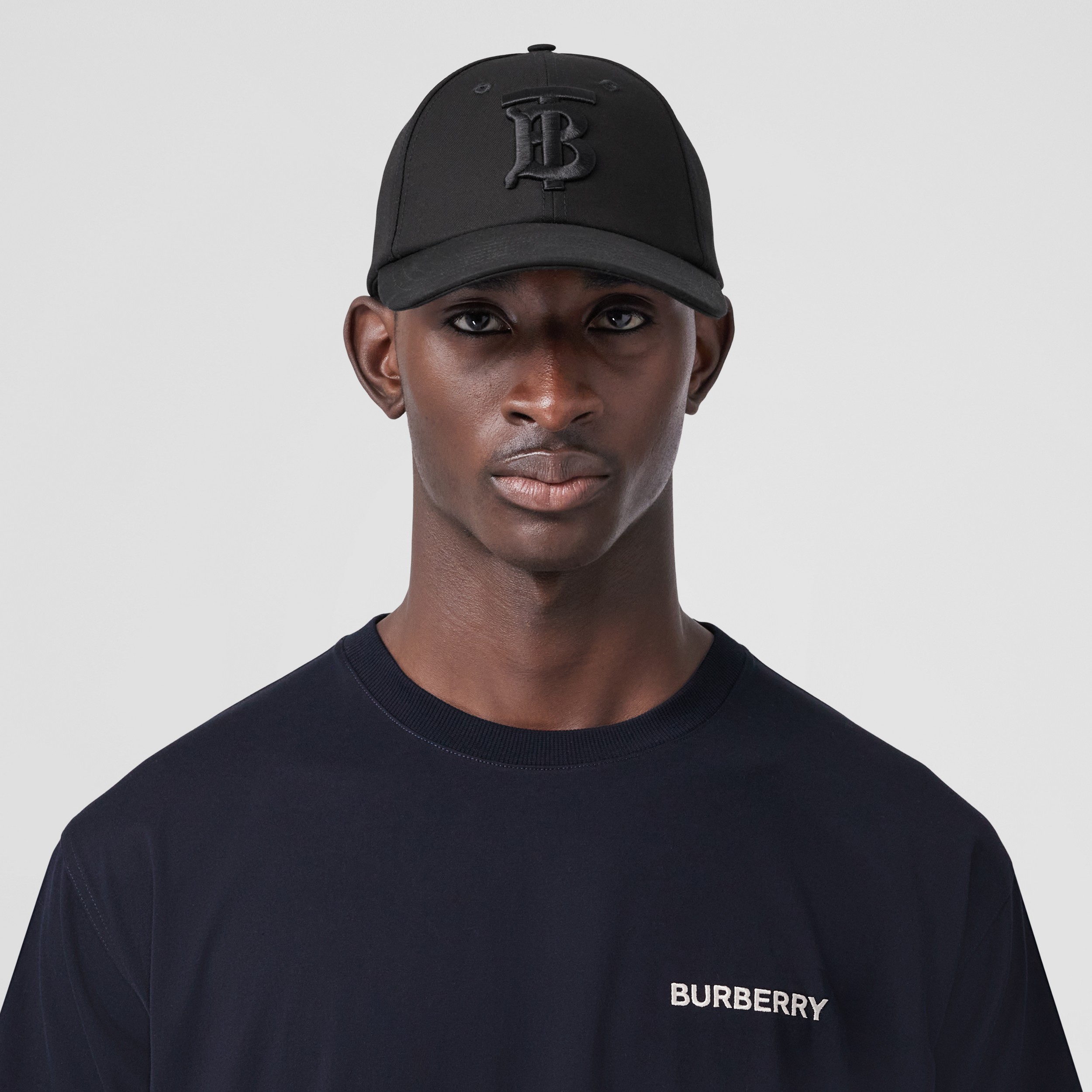 Baumwoll-T-Shirt in Oversize-Passform mit Monogrammmotiv (Kohleblau) - Herren | Burberry® - 2