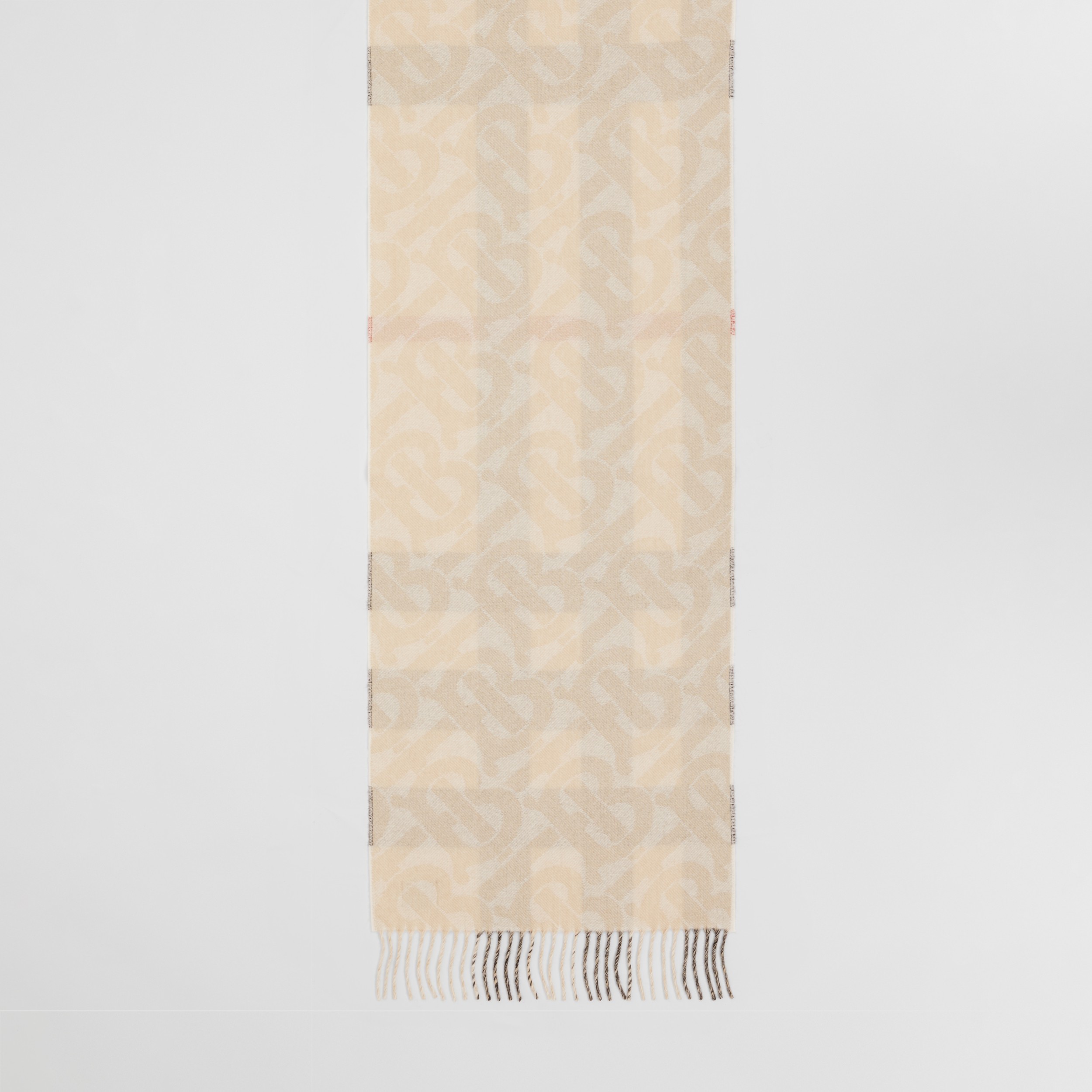 Check Cashmere Reversible Scarf in Natural White | Burberry® Official - 2