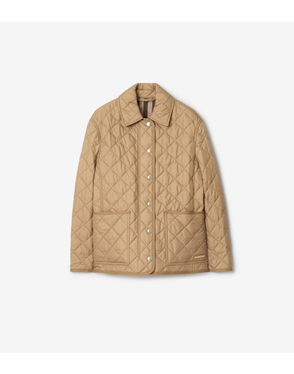BURBERRY｜JACKETS (DRANEFEL Quilted Jacket (8096355)) MUSINSA | BURBERRY Diamond Quilted Jacket - Camel / 8096355