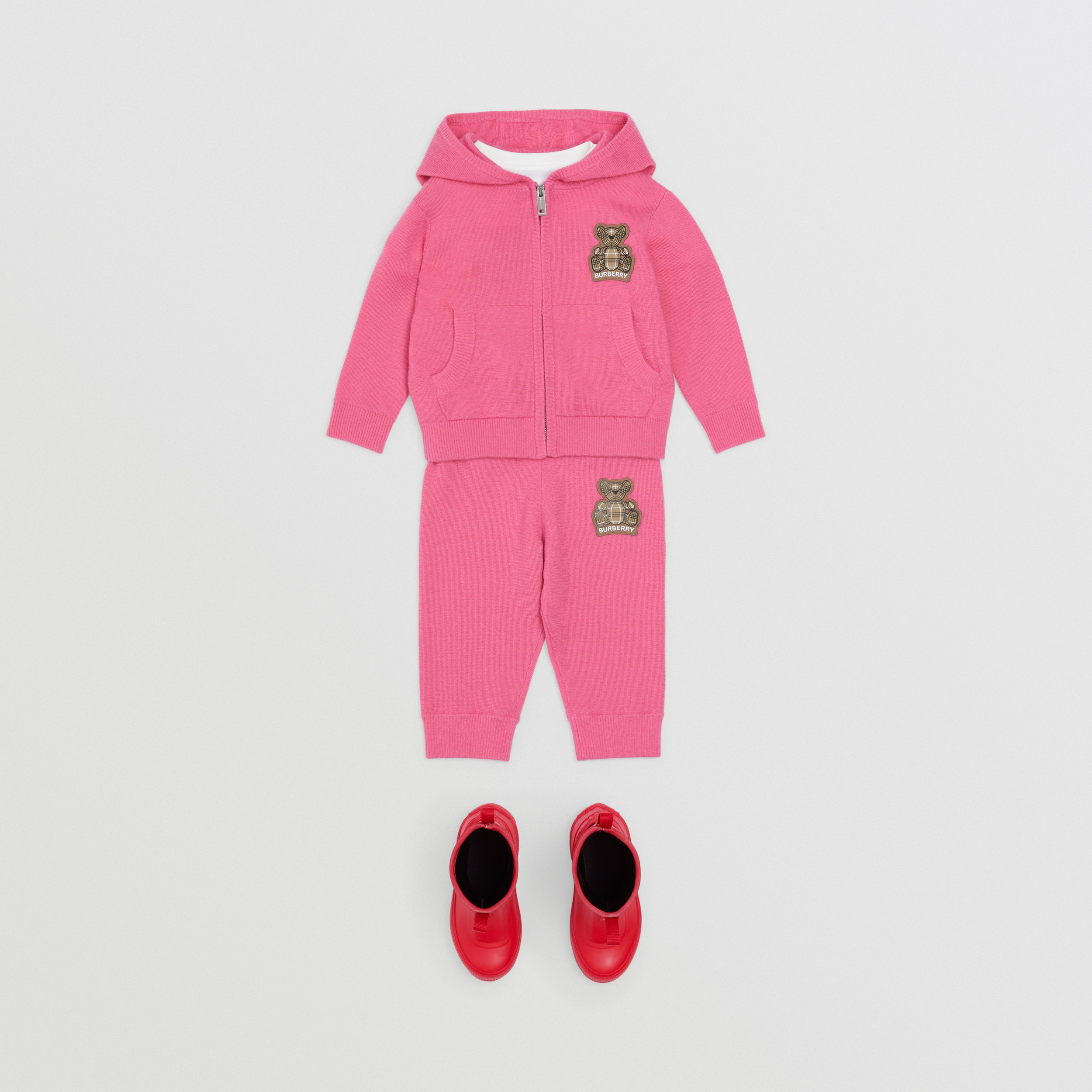 Pantalon de jogging en cachemire avec appliqué Thomas Bear (Rose Bubble Gum) - Enfant | Site officiel Burberry® - 3