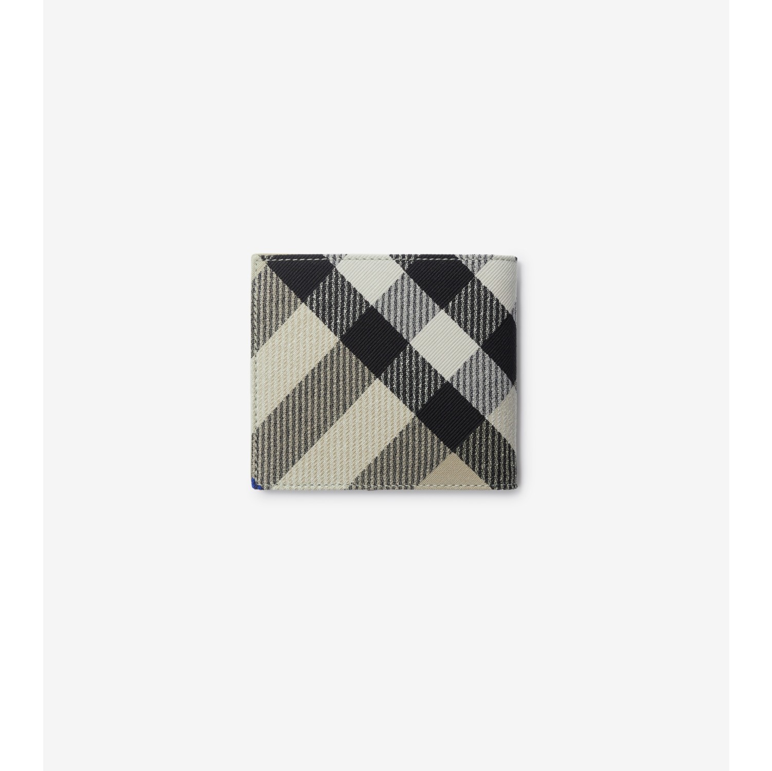 Check Bifold Wallet in Lichen Men Canvas Burberry Official