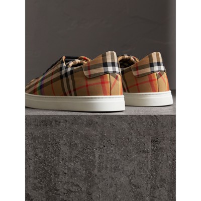 burberry plaid sneakers