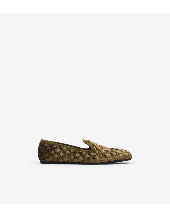 Quilted Velvet Estate Slippers​