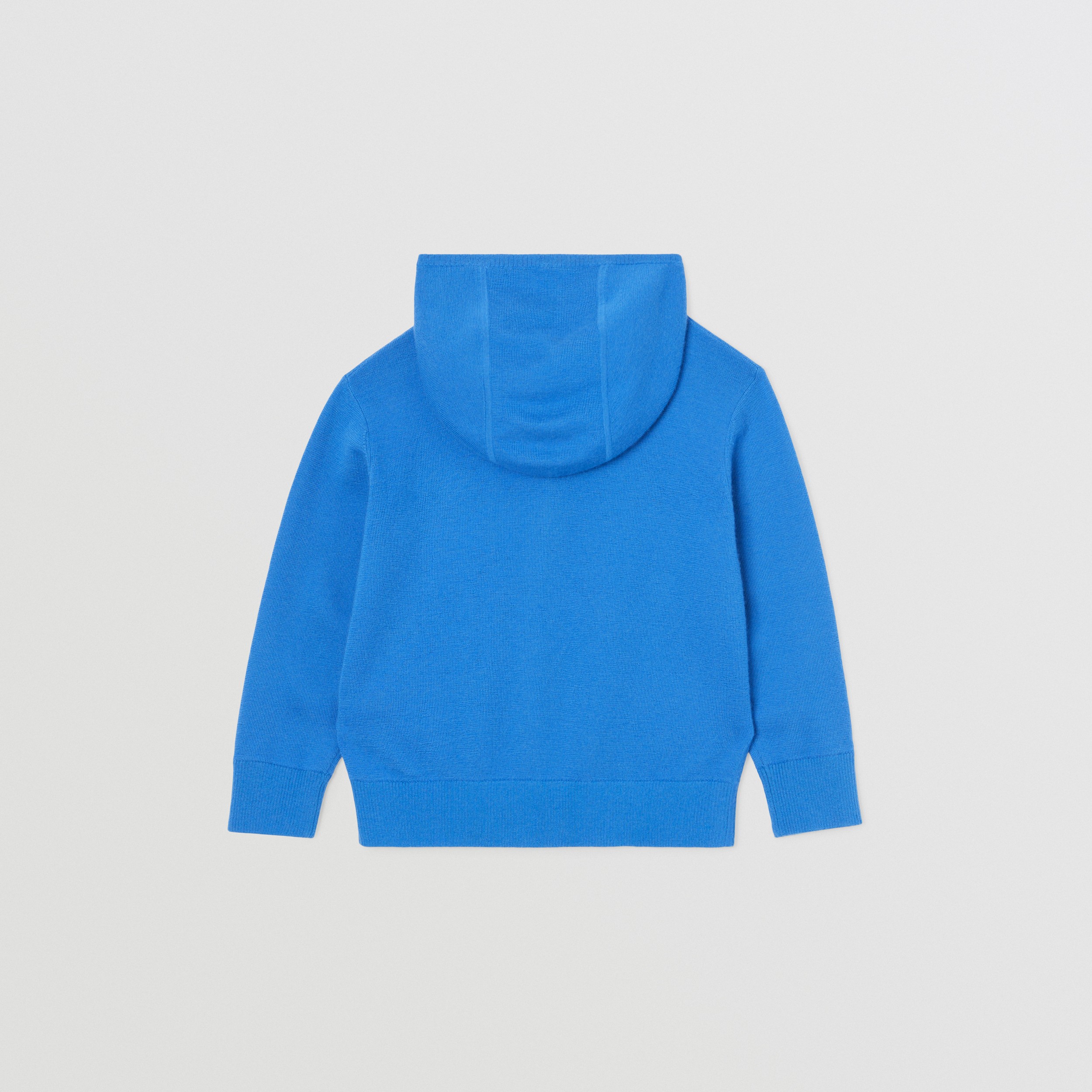 Thomas Bear Appliqué Cashmere Zip Hoodie in Canvas Blue - Children | Burberry® Official - 4