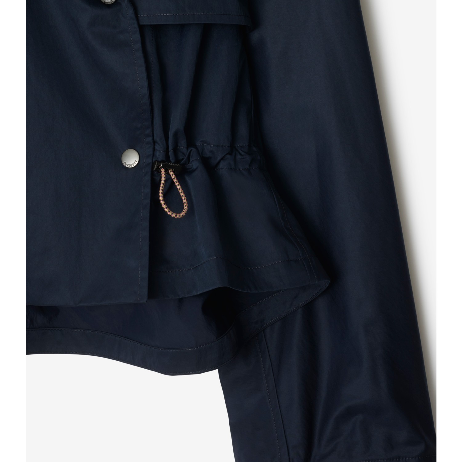 Satin Hooded Trench Jacket
