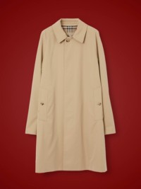 Honey Cotton Gabardine Mid-length Camden Heritage Car Coat