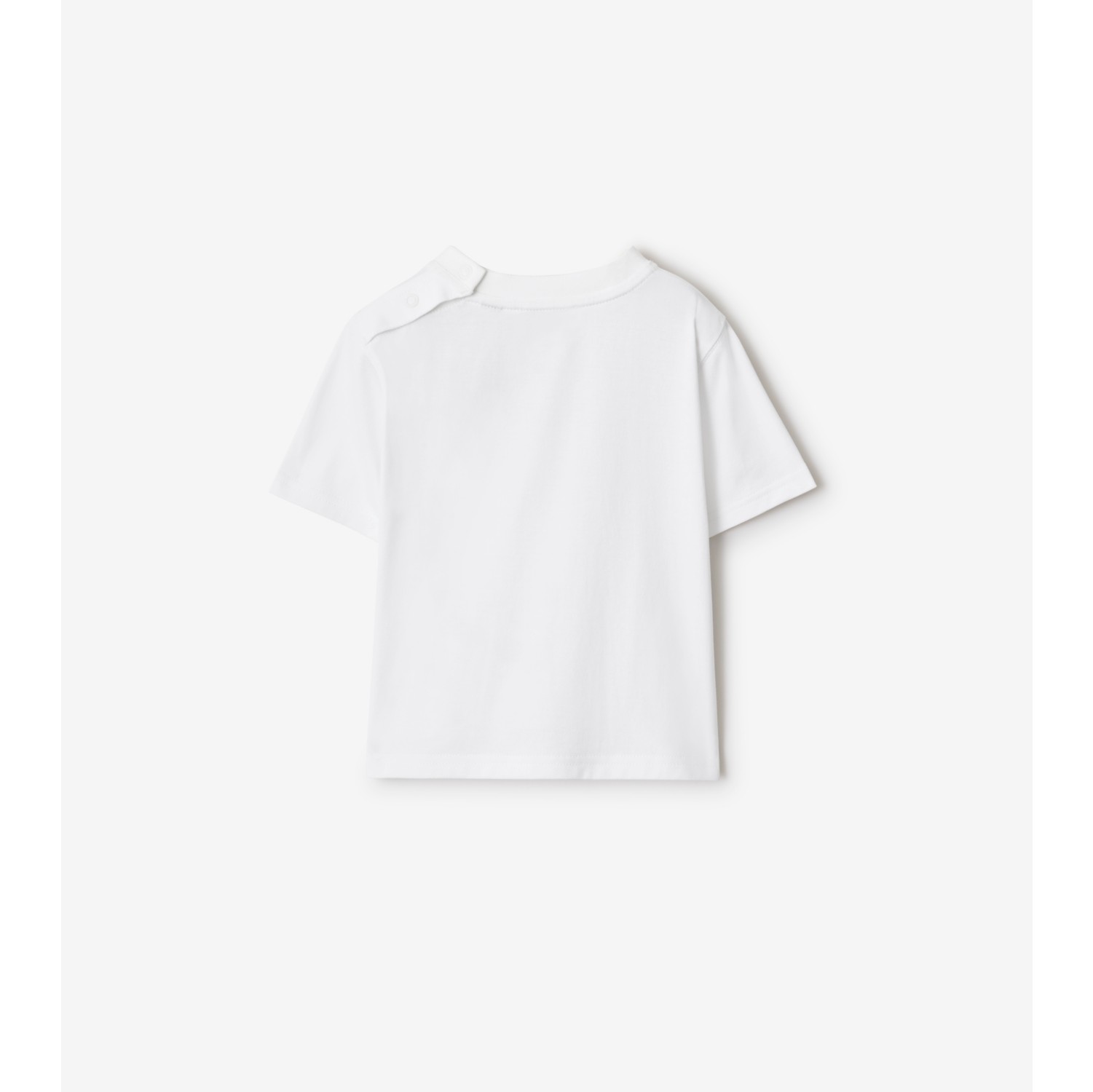 T-shirt in cotone con orsetto sciatore