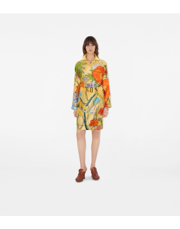 Highgrove Cascading Flowers Silk Skirt