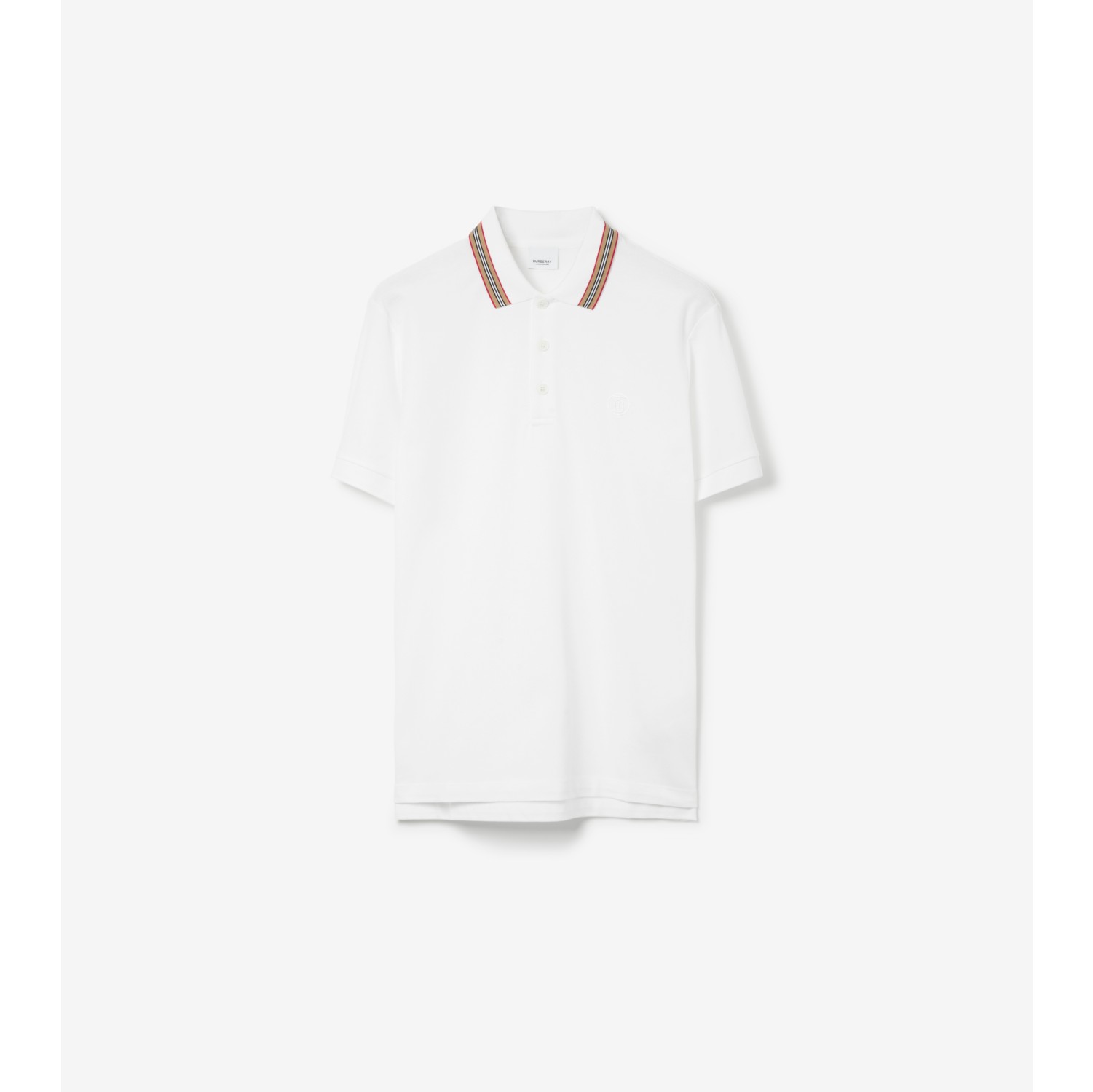 コットン ポロシャツ (ホワイト) - メンズ, コットン | Burberry®公式