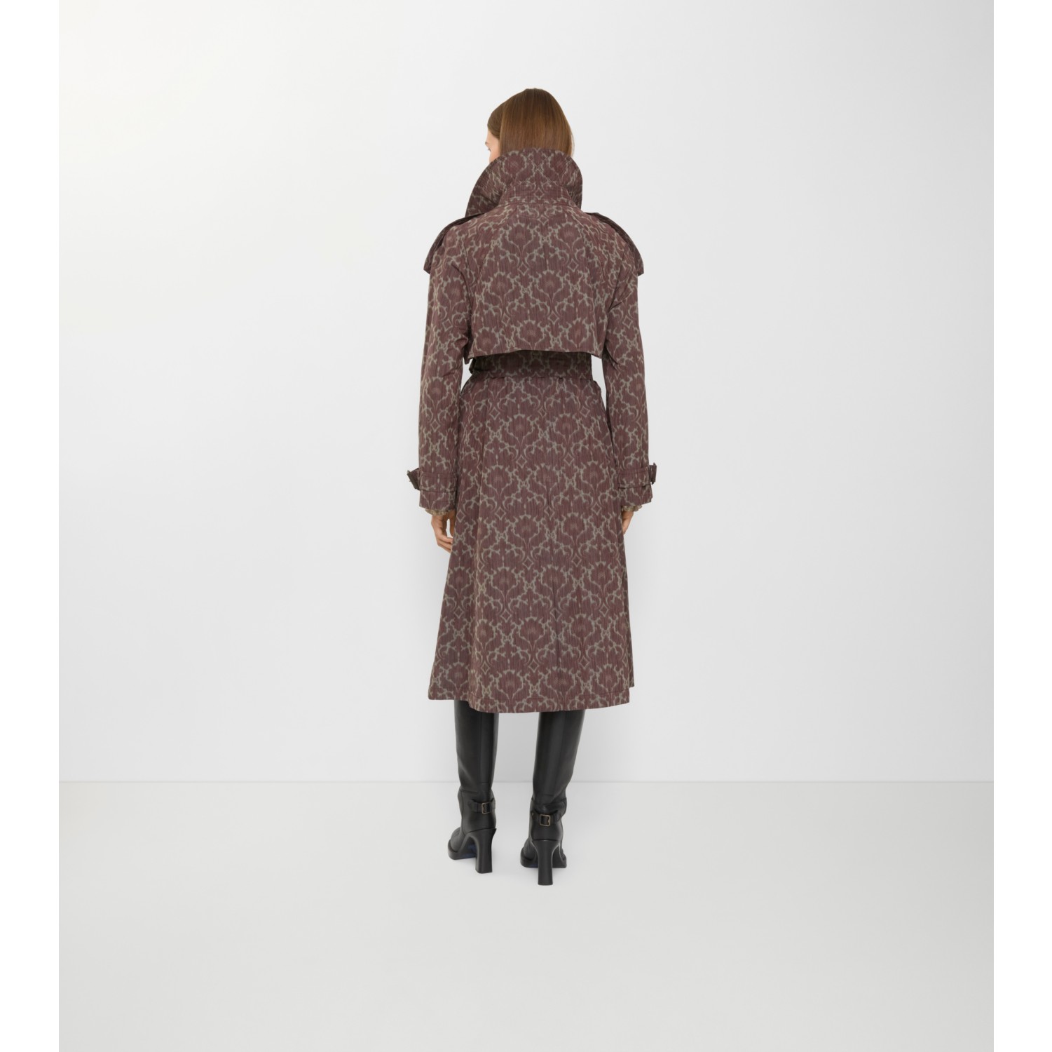 Long Baroque Viscose Blend Fitzrovia Trench Coat