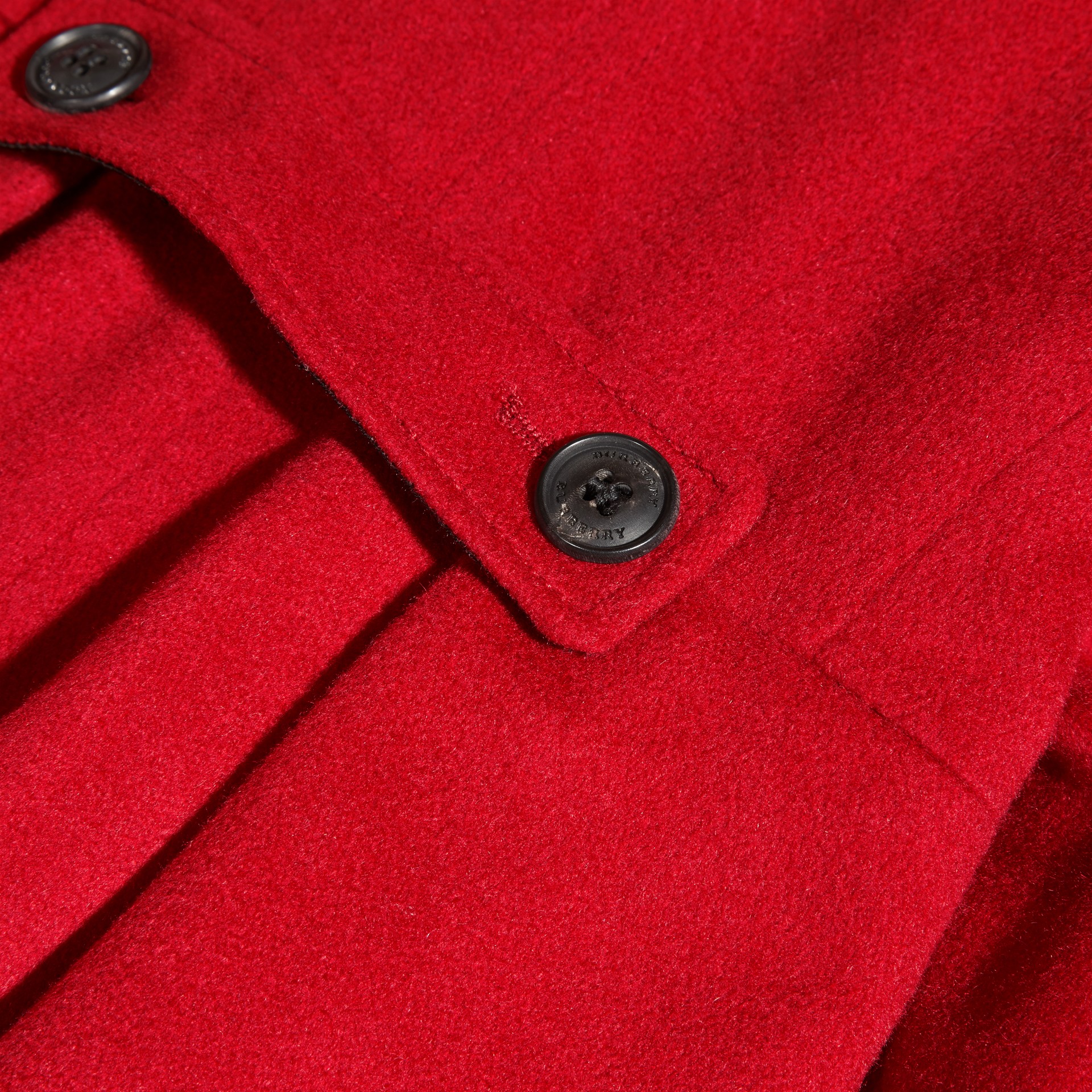 Cashmere Military Coat in Parade Red Burberry United States