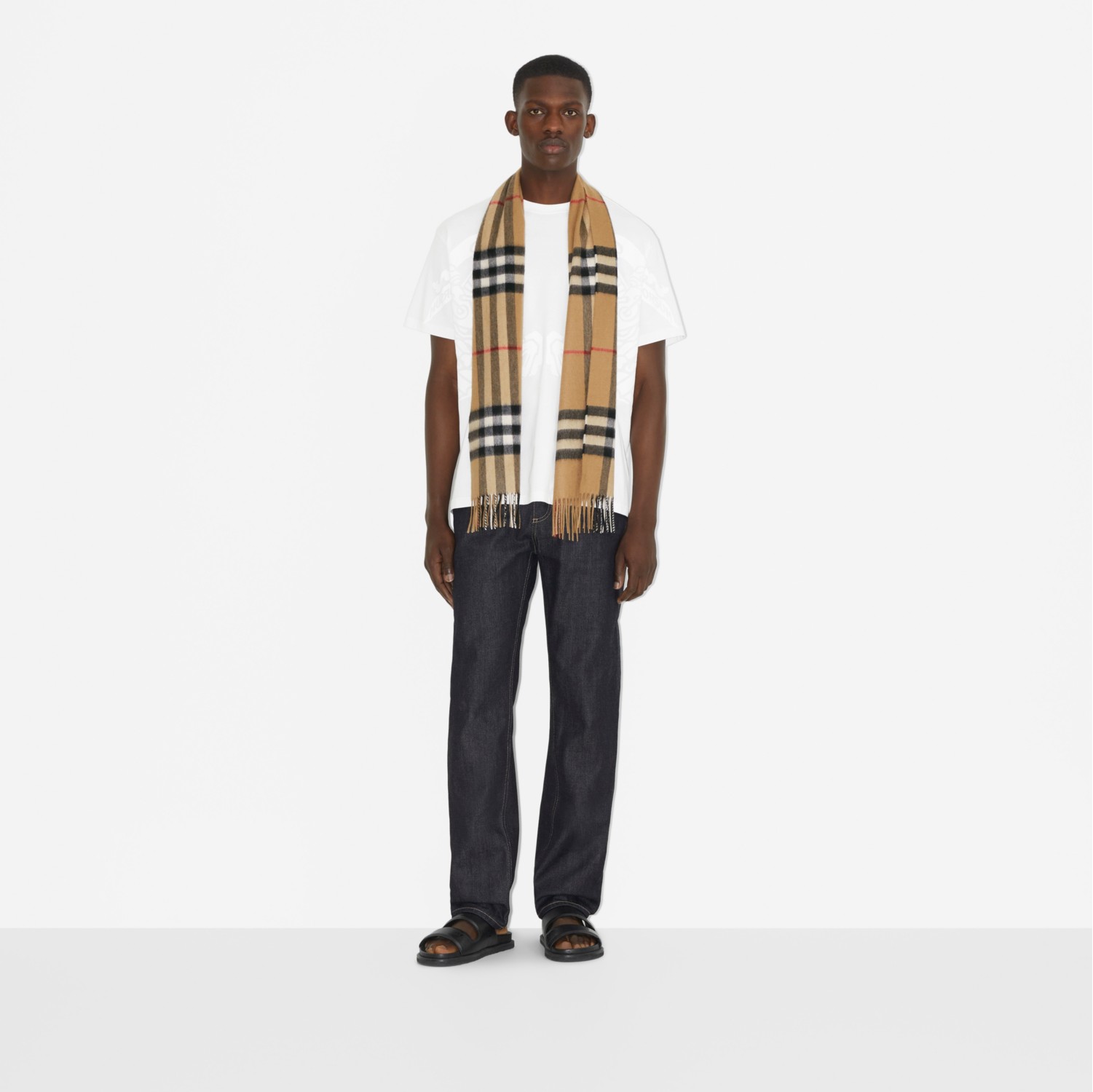 The Burberry Check Cashmere Scarf