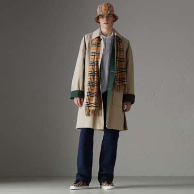 Burberry reissued waxed cotton gabardine car coat on sale