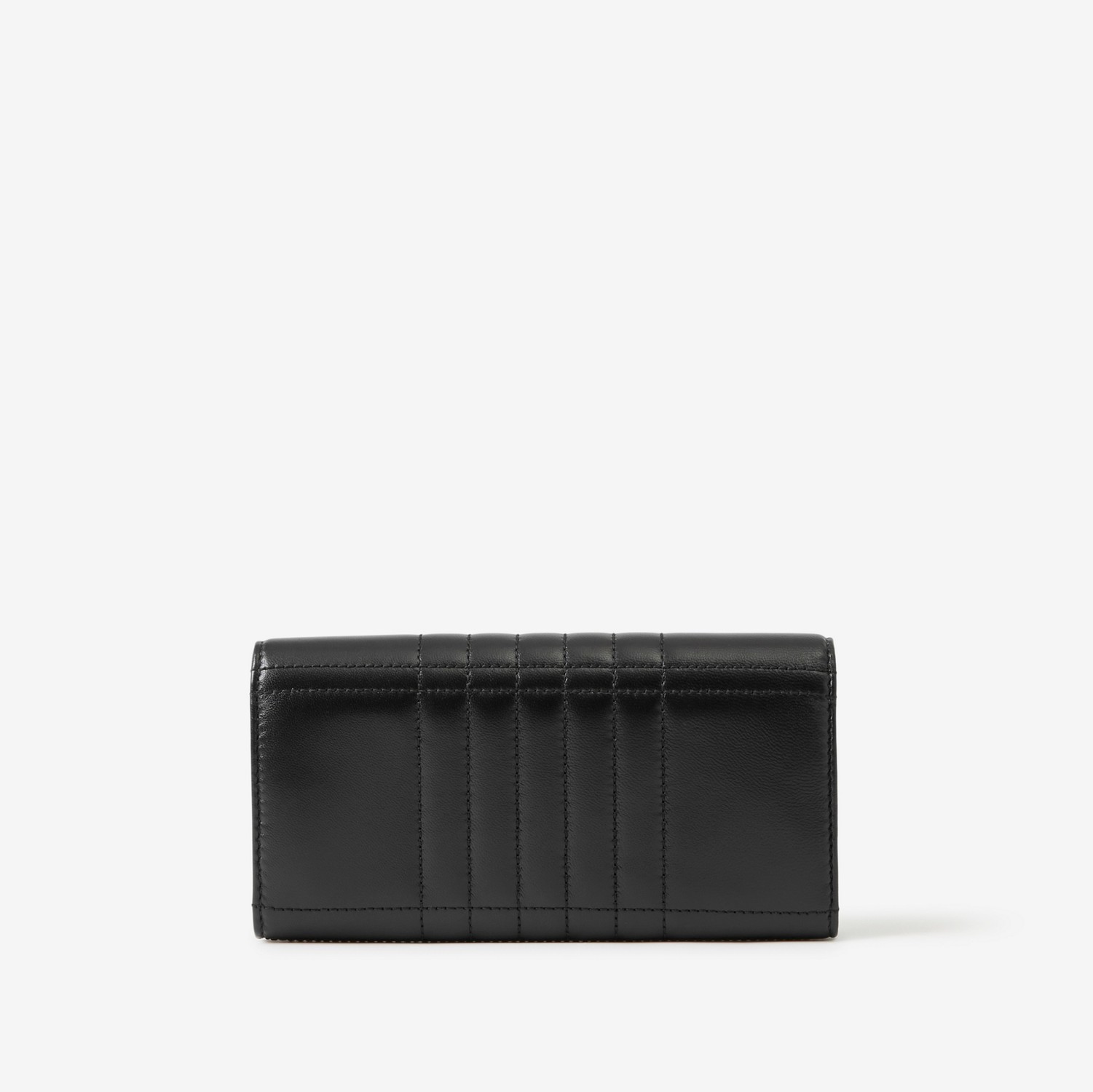 Brieftasche „Lola“ im Kontinentalformat aus gestepptem Leder (Schwarz/helles Goldfarben) - Damen | Burberry®