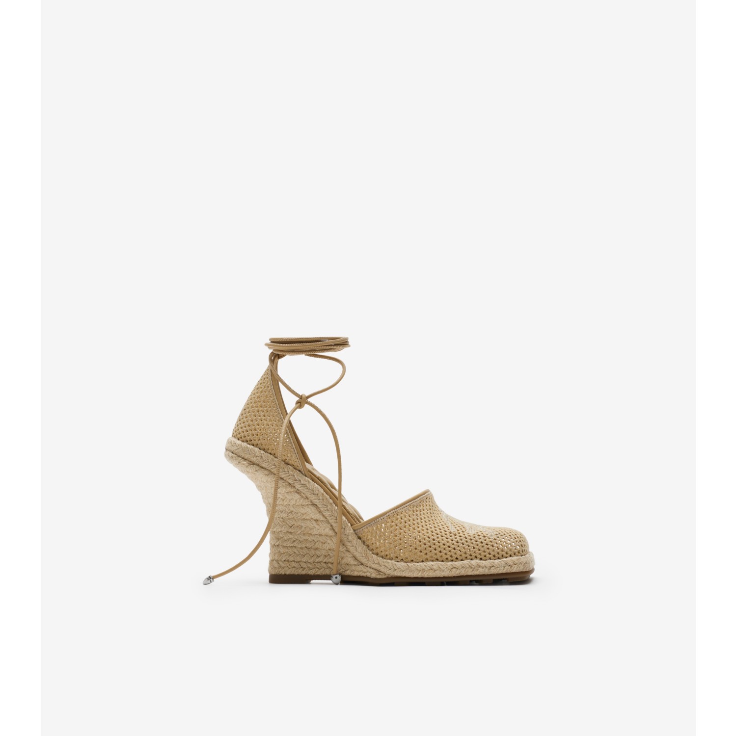 Mesh Plunge Espadrilles in Field Women Burberry Official