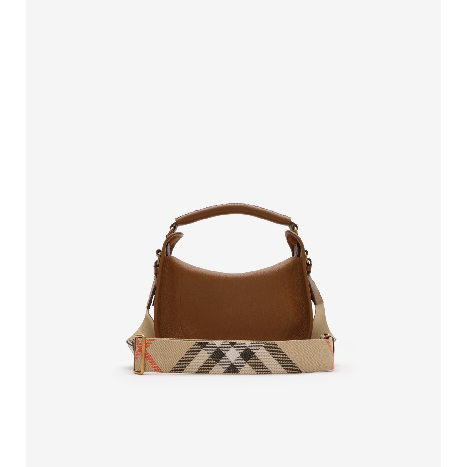 Small B Clip Messenger Bag in Hazel brown - Women, Leather | Burberry® Official
