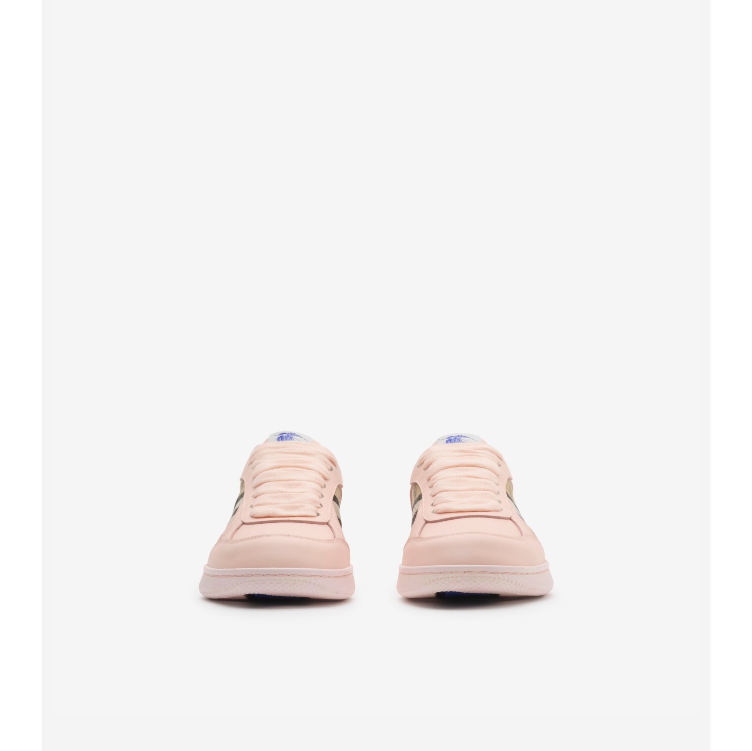 Leather and Check Terrace Sneakers​