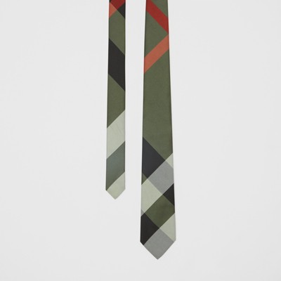 green burberry tie