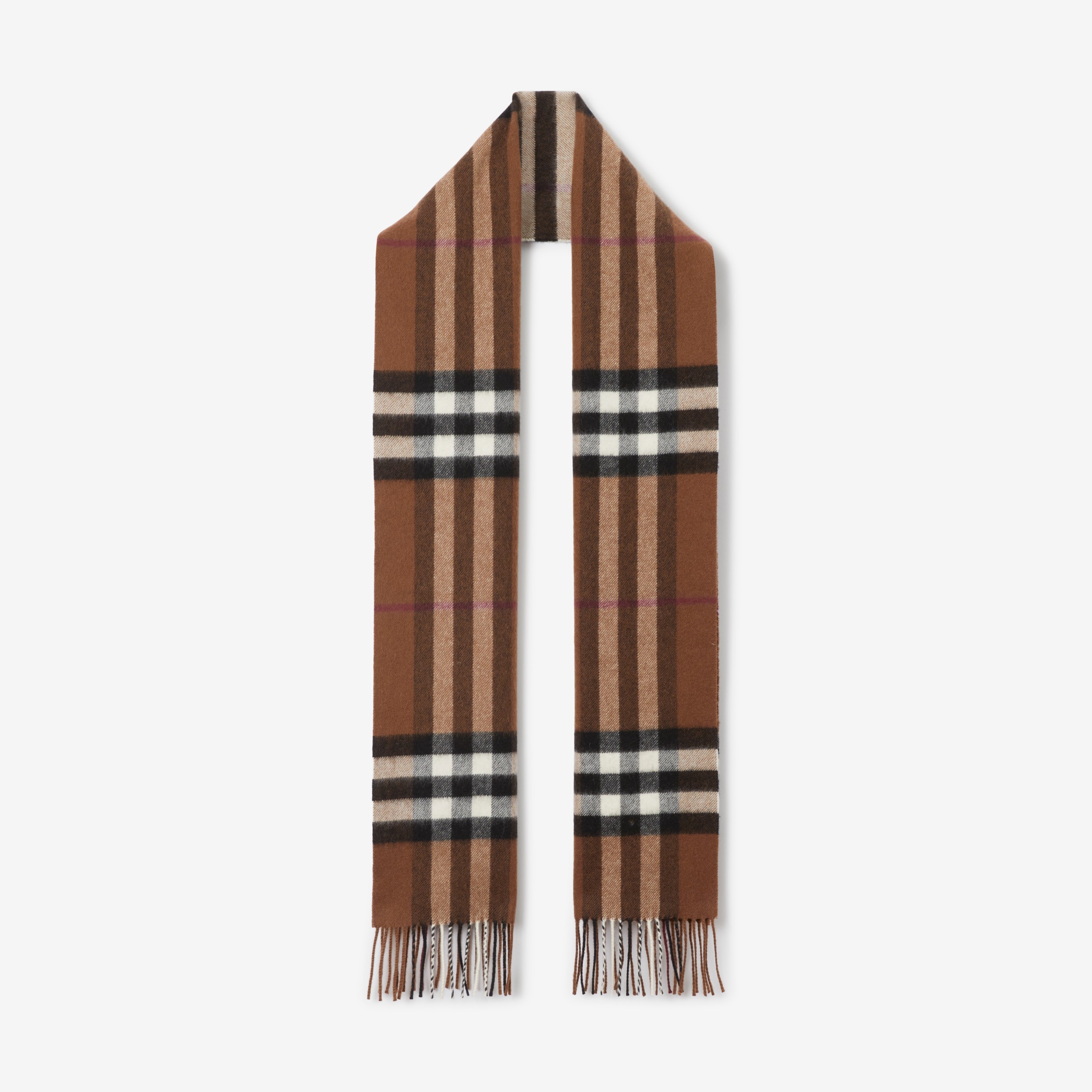 The Burberry Check Cashmere Scarf in Birch Brown | Burberry® Official
