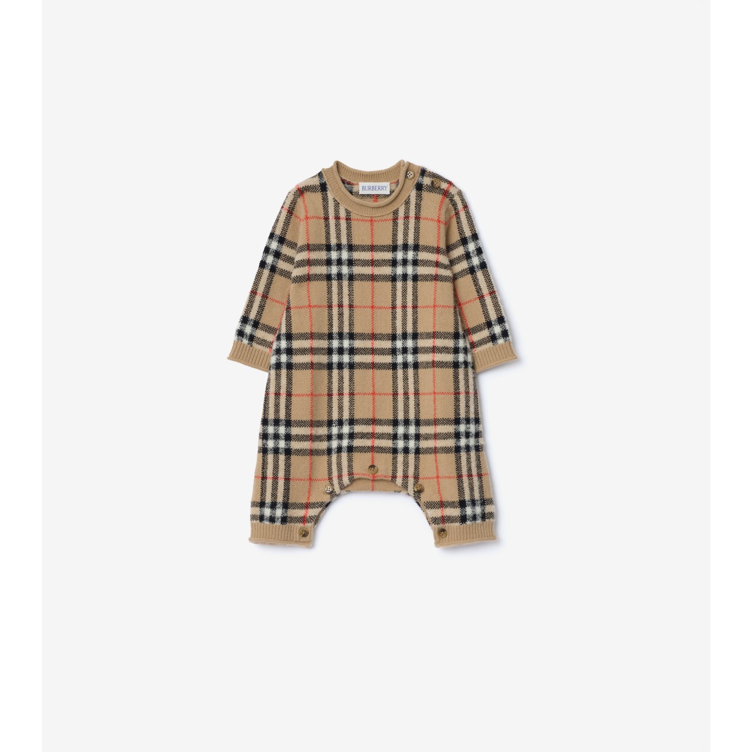 Check Wool Cashmere Jumpsuit