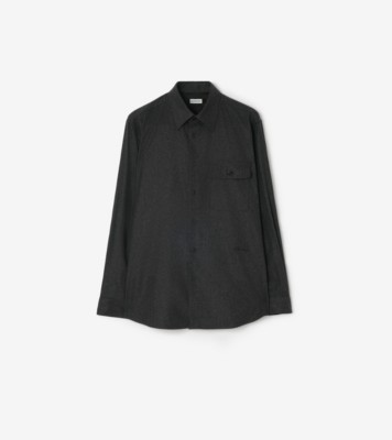 Wool Cashmere Overshirt Lead melange ®