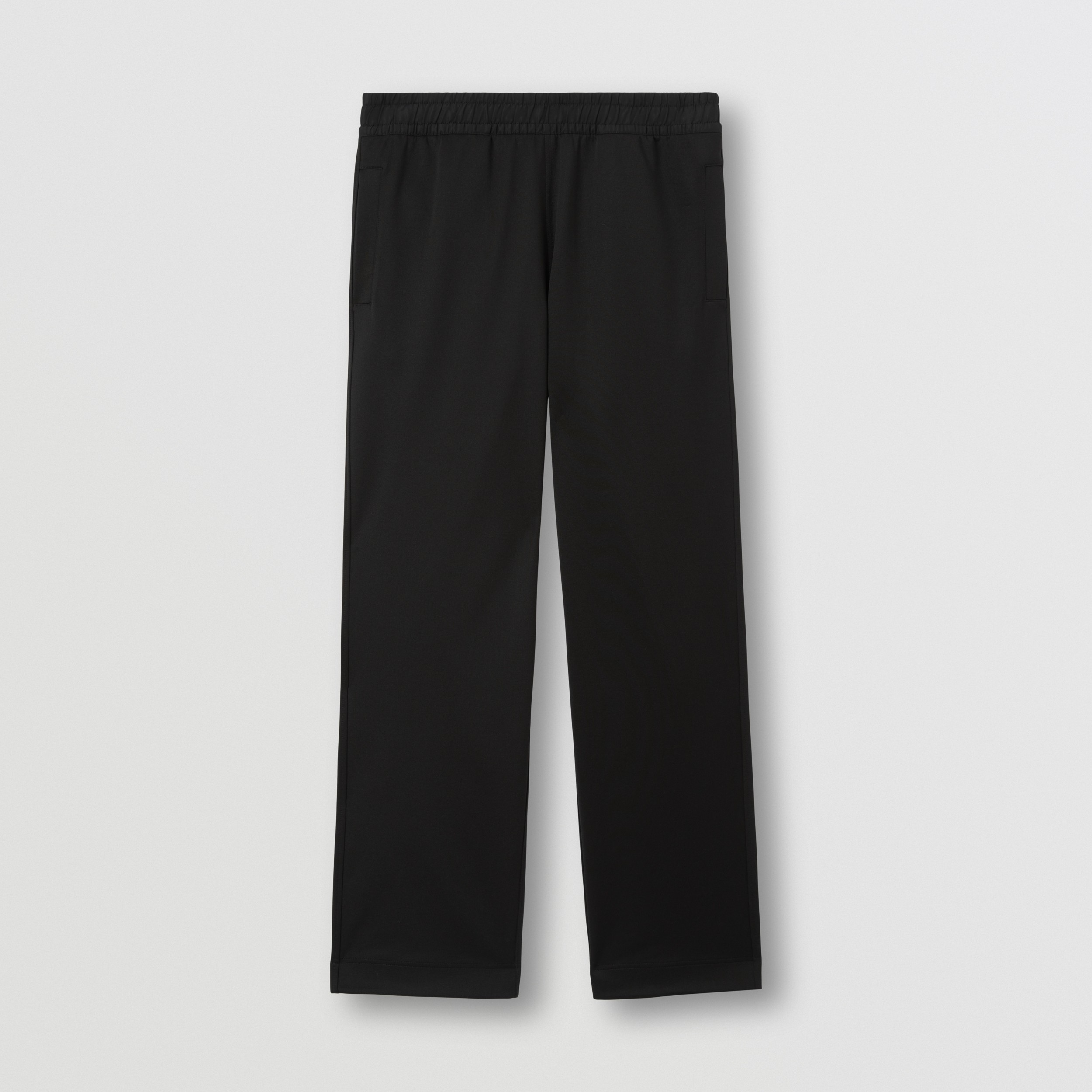 Logo Print Cotton Blend Jogging Pants in Black - Men | Burberry® Official - 4